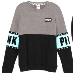 VS PINK color black sweatshirt
